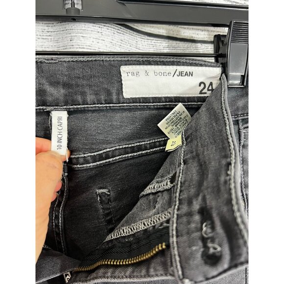 Rag & Bone Capri Jeans Denim 10 Inch Stretch, Size 24 - Picture 6 of 6